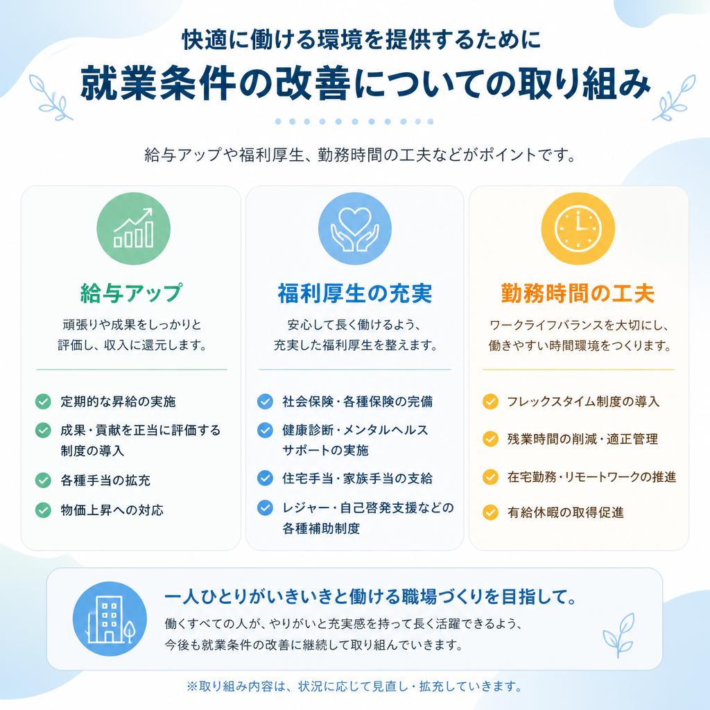 就業条件の見直しと強化